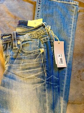 Miss Me Women's Blue Denim Boot Cut Jeans